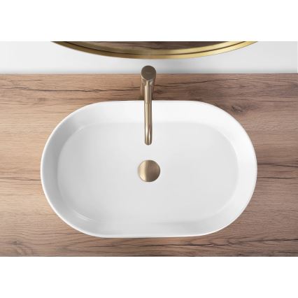 REA-U9657 - Aufsatzwaschbecken NADIA 38,5x61 cm Keramik/mattweiß