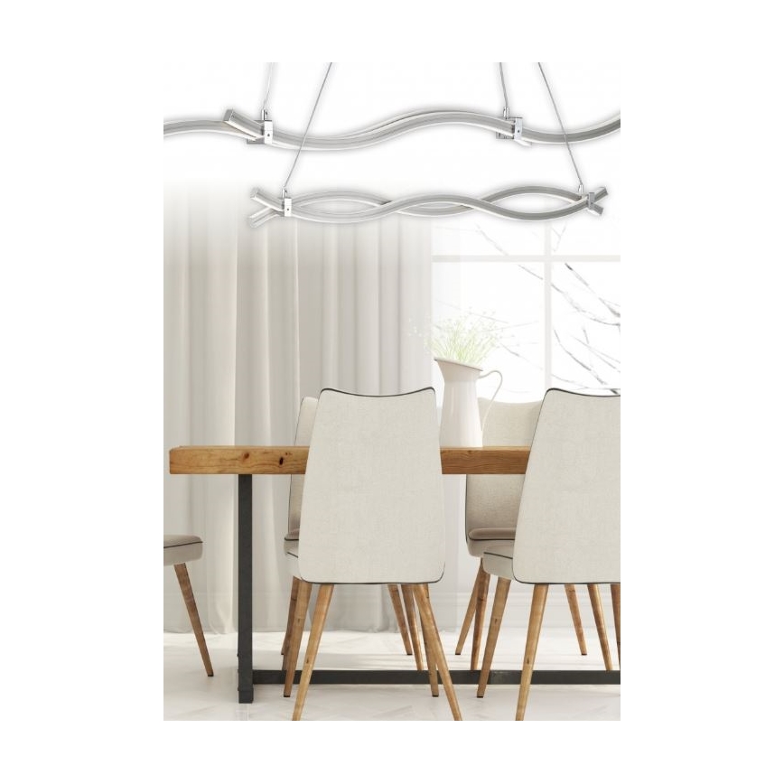 Reality - LED-Hängeleuchte an Schnur WAVE LED/16W/230V + LED/9W
