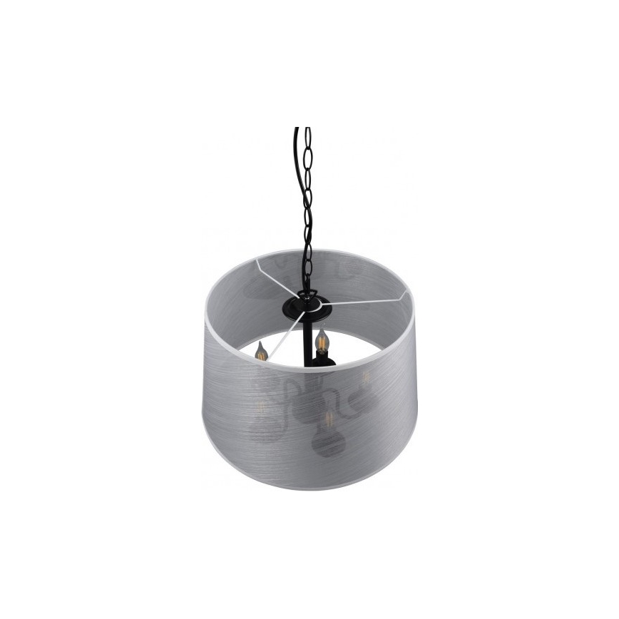 Reality - LED Kronleuchter an Kette CIMA 5xE14/40W/230V grau