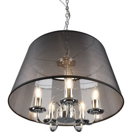 Reality - LED-Kronleuchter CIMA mit Kette 5xE14/40W/230V schwarz