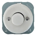 Reblig - Porzellan-Retro-Dimmer, rahmenlos, 250 V/10 A, weiß