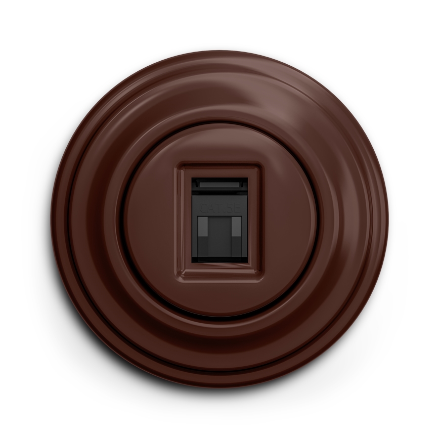 Reblig - Retro-Bilderrahmen, schlicht, braun