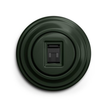 Reblig - Retro-Datenanschluss mit Rahmen grün