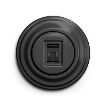 Reblig - Retro-Datendose mit Rahmen in Anthrazit