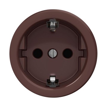 Reblig - Retro-Haushaltssteckdose ohne Rahmen SCHUKO 230V/16A braun