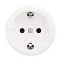 Reblig - Retro-Haushaltssteckdose, rahmenlos, SCHUKO 230 V/16 A, schneeweiß