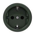 Reblig - Retro-Schuko-Steckdose ohne Rahmen, 230V/16A, grün