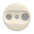 Reblig - Retro-Teilnehmerdose TV+R (durchgeschleift) rahmenlos, beige