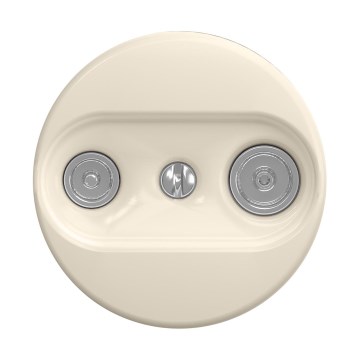 Reblig - Retro-Teilnehmerdose TV+R (Enddose) rahmenlos, beige