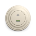 Reblig - Retro-USB-Steckdose A+C mit Rahmen beige