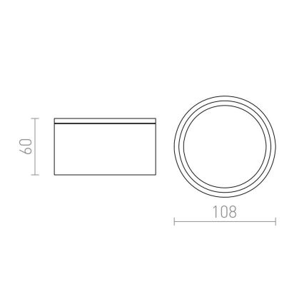 RED - Design Rendl - R10430 - Außenleuchte MERIDO 1xGX53/11W/230V IP54 anthrazit