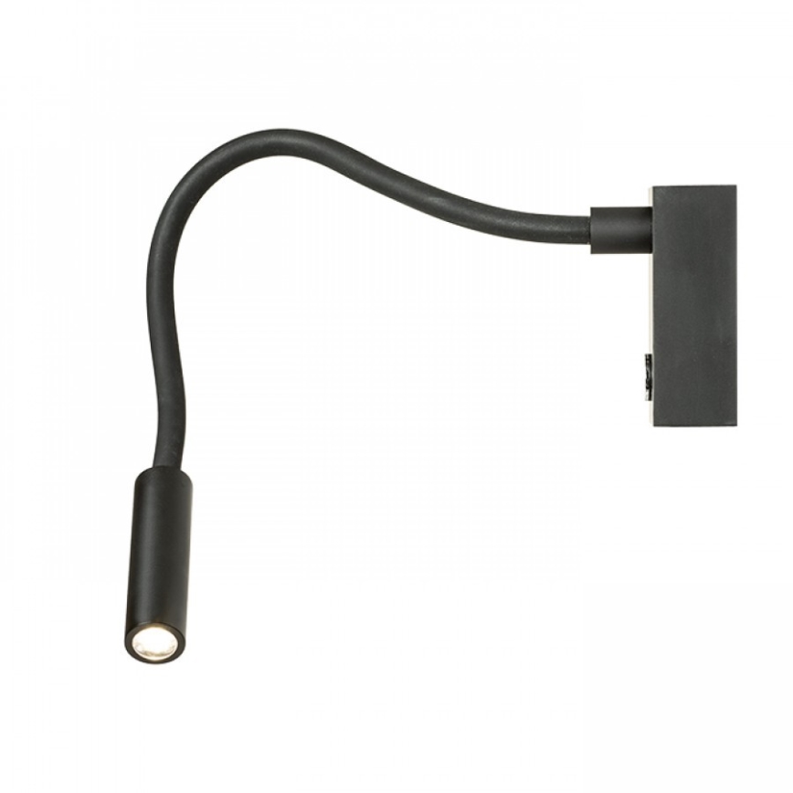 RED - Design Rendl - R10541 - LED Flexibler Leselampe AIM LED/3W/230V schwarz