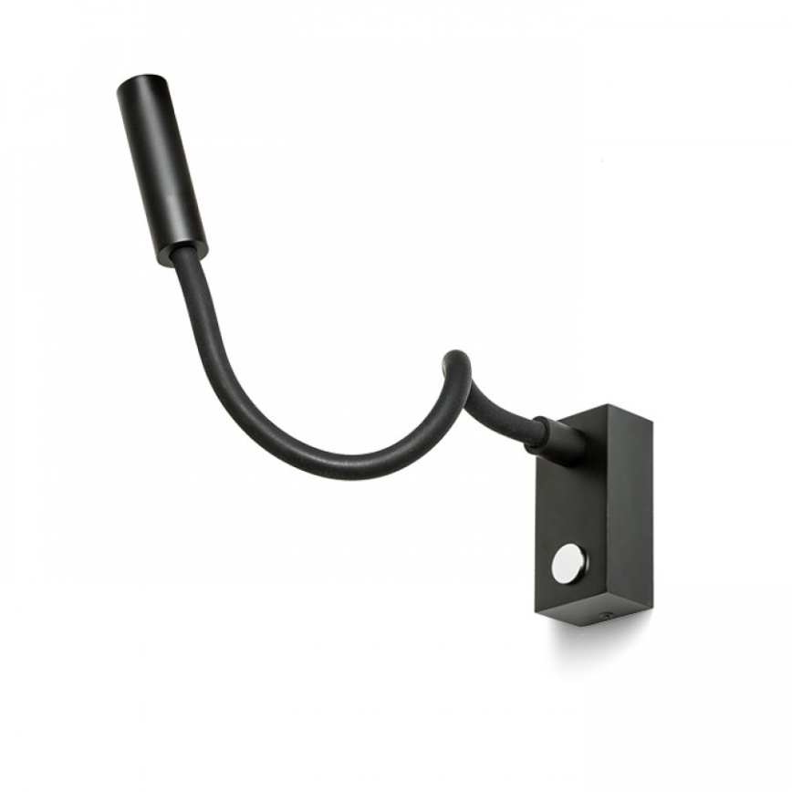 RED - Design Rendl - R10541 - LED Flexibler Leselampe AIM LED/3W/230V schwarz