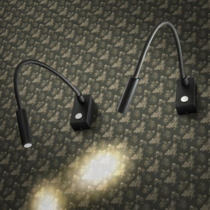 RED - Design Rendl - R10541 - LED Flexibler Leselampe AIM LED/3W/230V schwarz