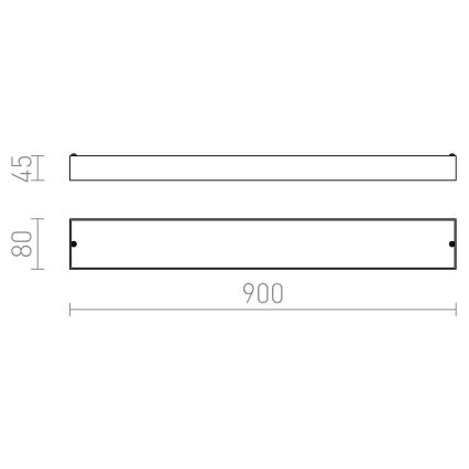 RED - Design Rendl - R11996 - LED Badezimmer-Wandleuchte MARINA LED/14W/230V IP44