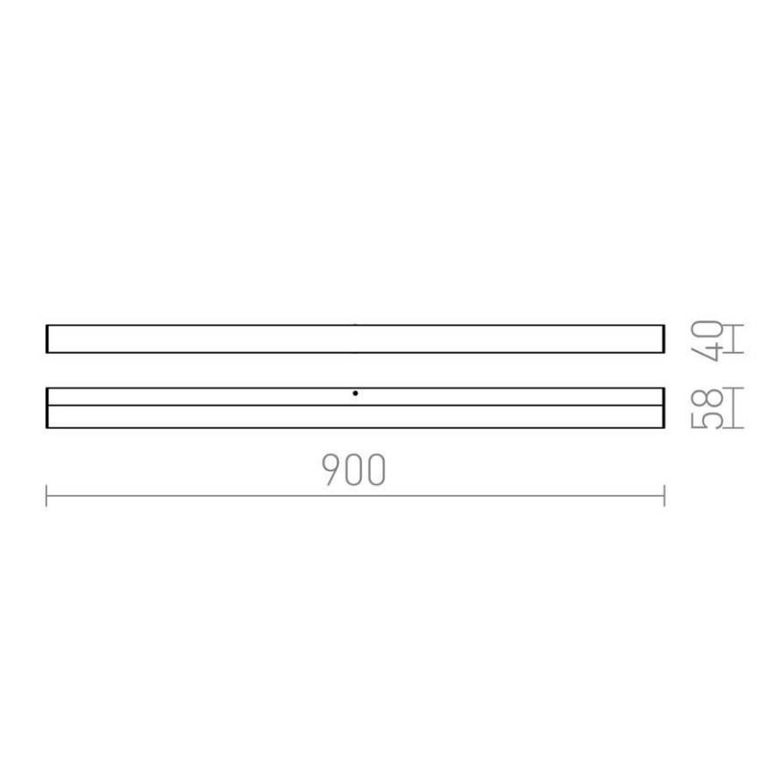 RED - Design Rendl - R12404 - LED Badezimmer-Wandleuchte LEVIA LED/18W/230V IP44