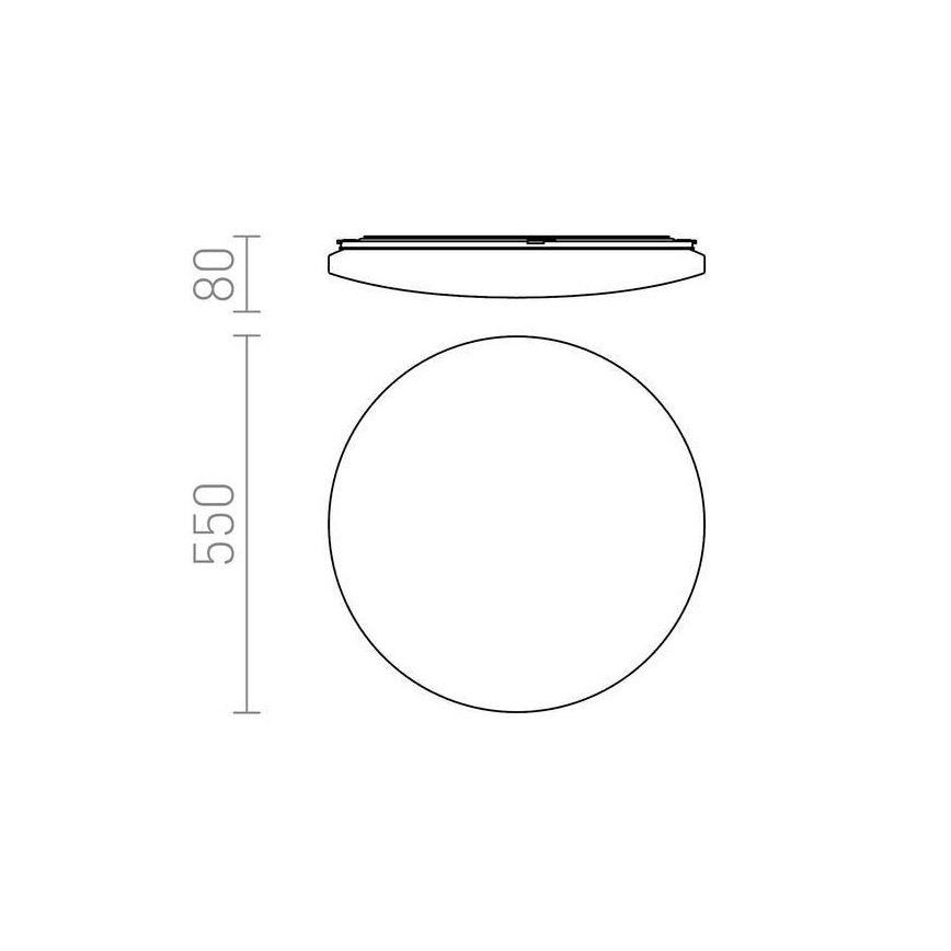 RED - Design Rendl - R12434 - LED Deckenleuchte SEMPRE LED/56W/230V rund