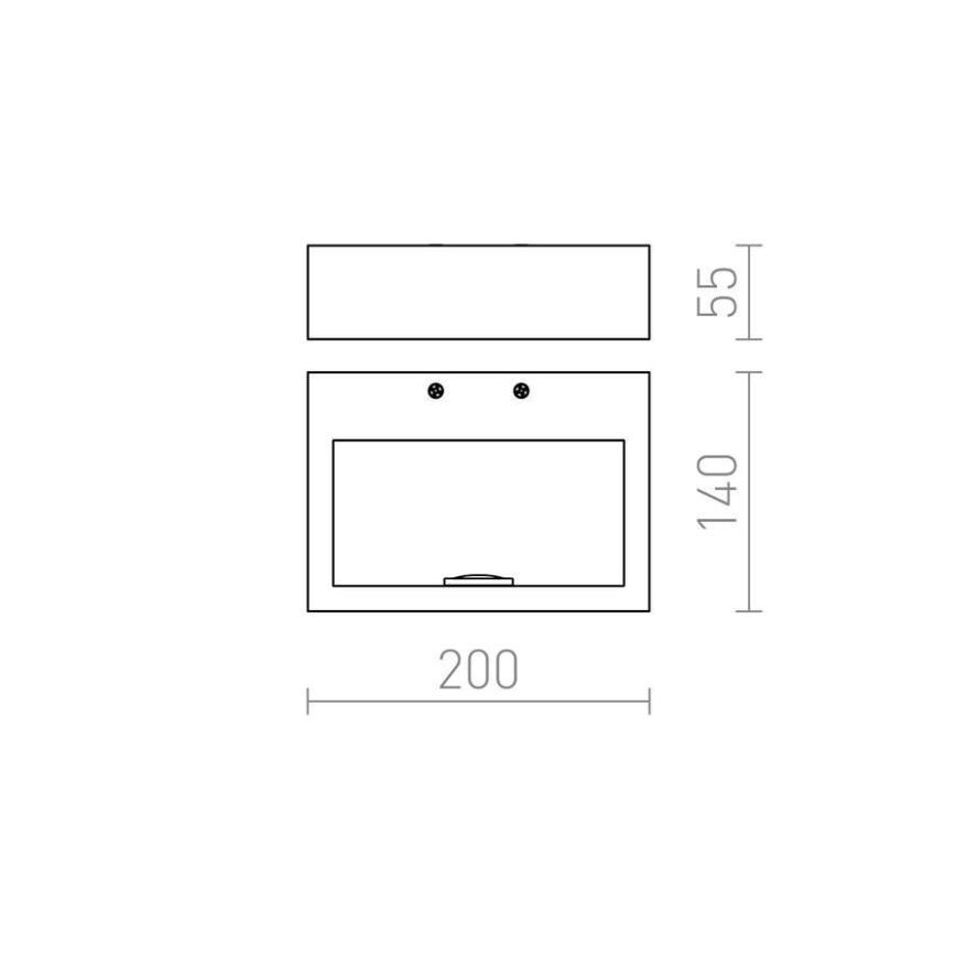 RED - Design Rendl - R12595 - LED Wandbeleuchtung NEMAN LED/10W/230V