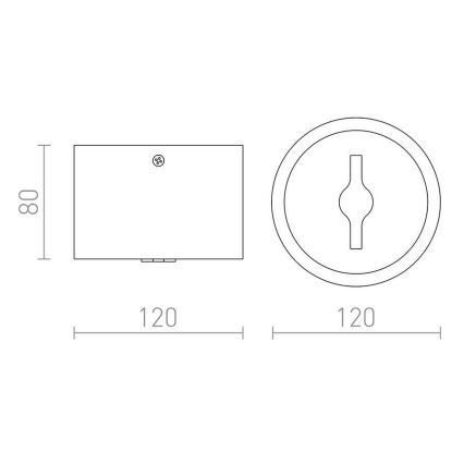 RED - Design Rendl - R12633 - LED Dimmbarer Strahler KELLY LED/15W/230V weiß