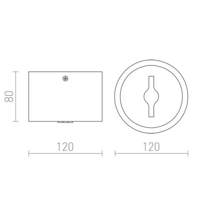 RED - Design Rendl-R12634 - LED Dimmbarer Strahler KELLY 15W/230V schwarz