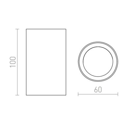 RED - Design Rendl - R12667 - Strahler GAYA 1xGU10/35W/230V weiß