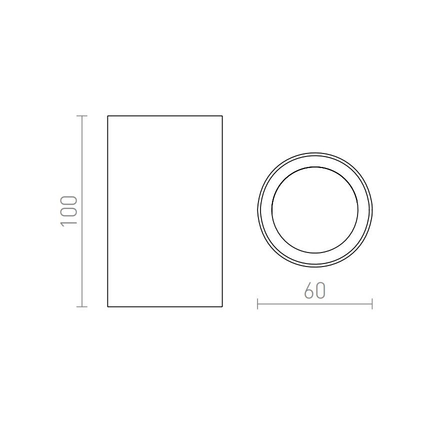 RED - Design Rendl - R12667 - Strahler GAYA 1xGU10/35W/230V weiß