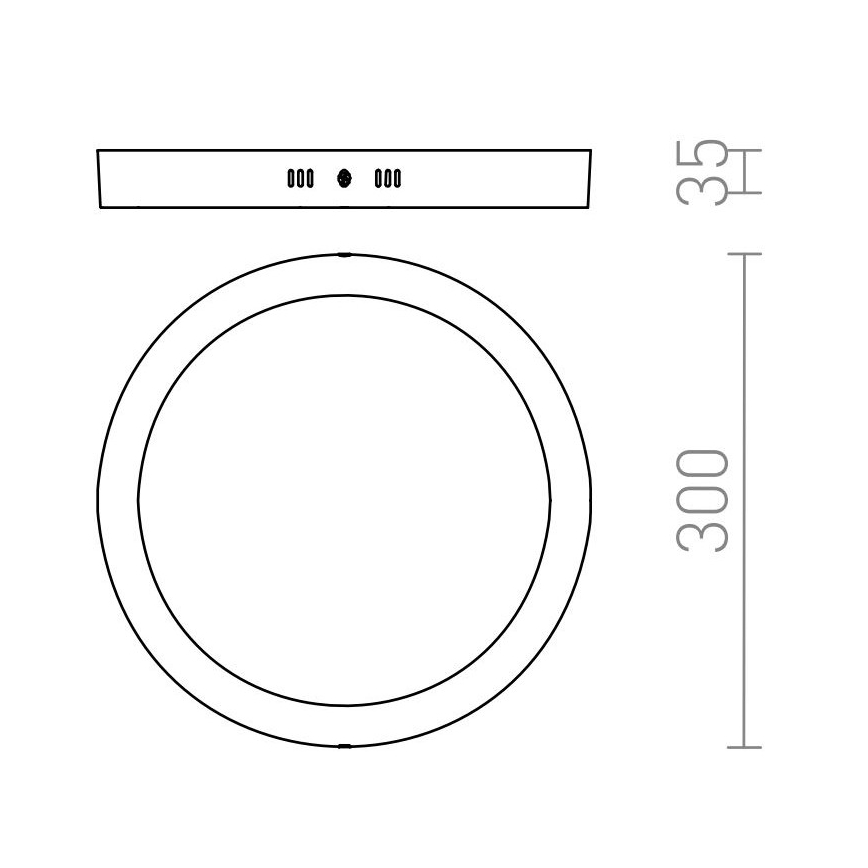 RED - Design Rendl - R12973 - LED Deckenleuchte SOCORRO LED/24W/230V