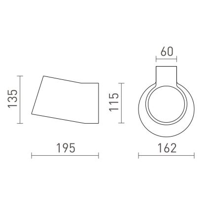 RED - Design Rendl - R13520 - Wandbeleuchtung BENITA 1xE14/25W/230V