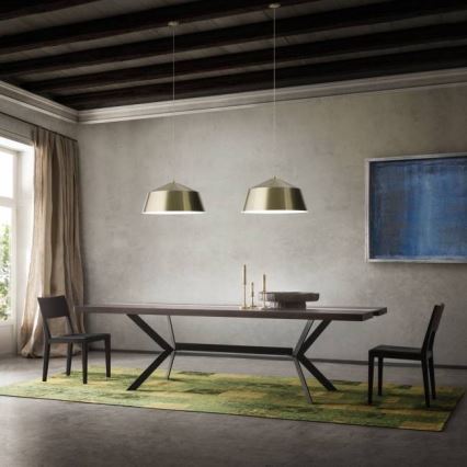 Redo 01-1102 - Hängeleuchte AYLA 1xE27/42W/230V d 56 cm golden