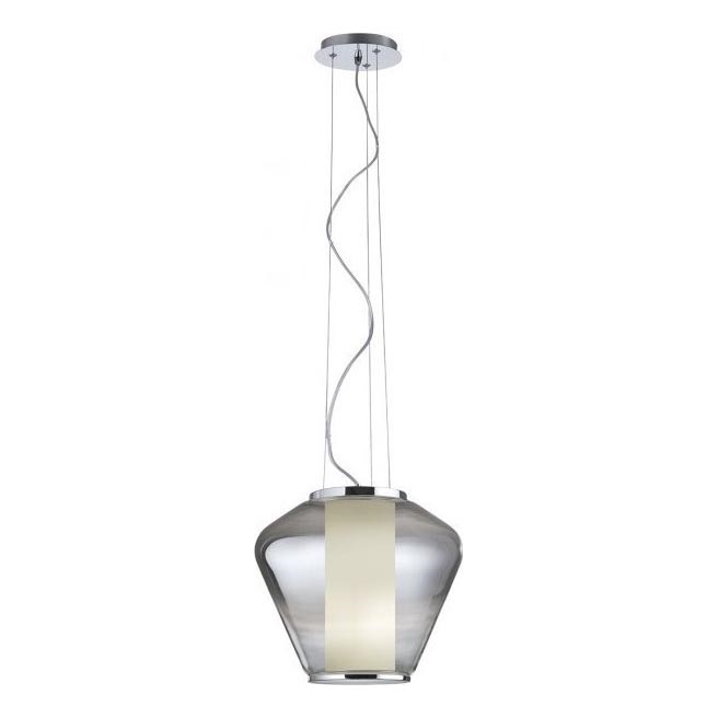 Redo 01-1140 - Hängeleuchte FUSION 1xE27/42W/230V d 38 cm grau
