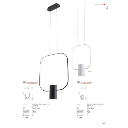 Redo 01-1226 - LED-dimmbare Tischlampe DOM LED/21W/230V weiß
