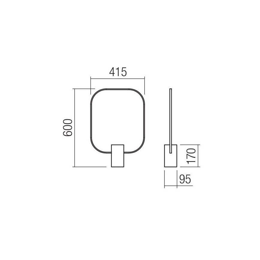 Redo 01-1227 - Dimmbare LED-Tischleuchte DOM LED/21W/230V, schwarz