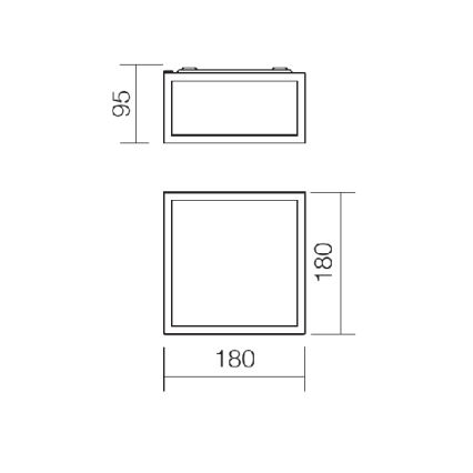 Redo 01-1236 - LED-Badezimmer-Deckenleuchte EGO LED/12W/230V IP44 glänzender Chrom