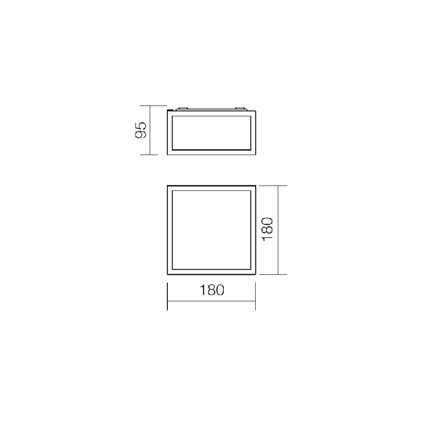Redo 01-1236 - LED-Badezimmer-Deckenleuchte EGO LED/12W/230V IP44 glänzender Chrom