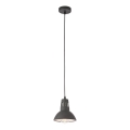 Redo 01-1279 - Pendelleuchte an Kabel PEEP 1xE27/42W/230V Ø 16,5 cm schwarz