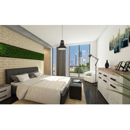 Redo 01-1281 - Pendelleuchte an Kabel PEEP 1xE27/42W/230V Ø 34,5 cm schwarz