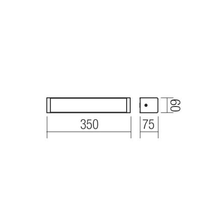 Redo 01-1423 - LED Badezimmer-Wandleuchte LEDO LED/8W/230V IP44