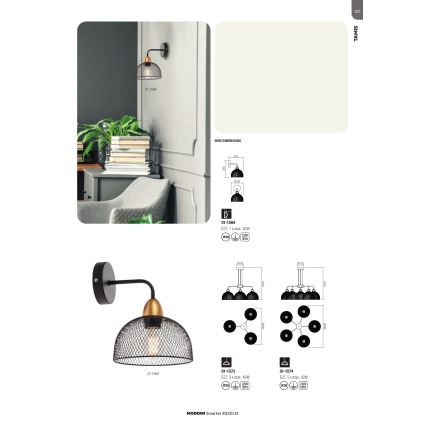 Redo 01-1573 - Pendelleuchte TAMIS an Kabel, 3xE27/42W/230V, Ø 59 cm, schwarz