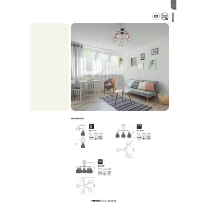 Redo 01-1575 - Wandbeleuchtung EDISON 1xE27/42W/230V