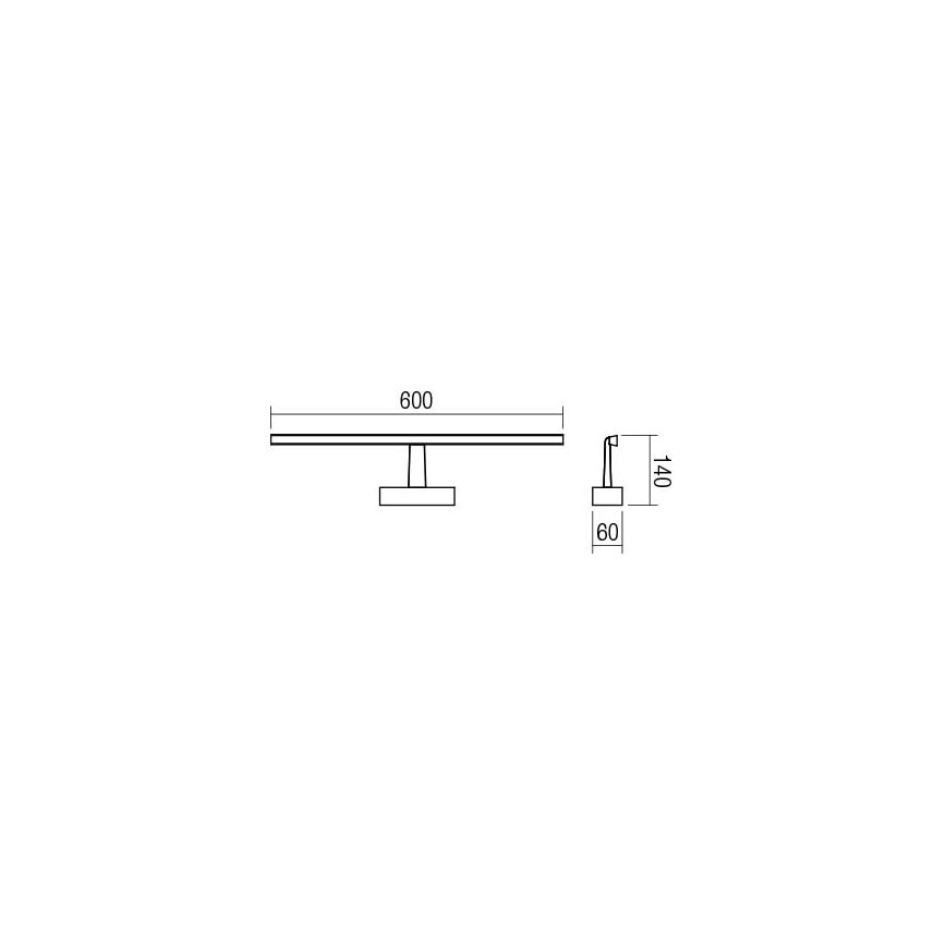 Redo 01-1674 - LED Spiegelbeleuchtung im Bad NEPTUNE LED/12W/230V IP44