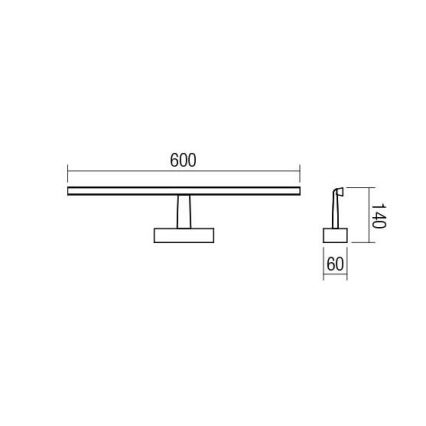 Redo 01-1674 - LED Spiegelbeleuchtung im Bad NEPTUNE LED/12W/230V IP44