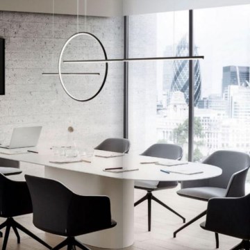 Redo 01-1737 - LED dimmbare Hängeleuchte an Seil GIOTTO LED/56W/230V schwarz