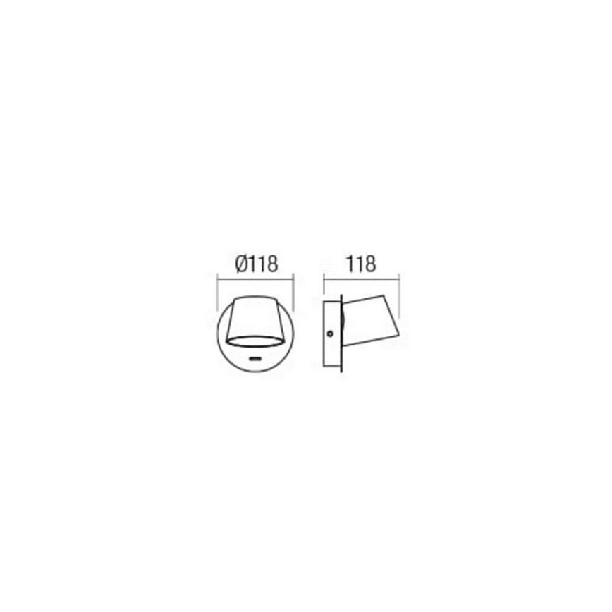 Redo 01-1739 - LED-Wandleuchte SHAKER LED/6W/230V