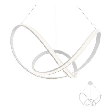 Redo 01-1784 - LED dimmbare Hängeleuchte an Seil NUCLEO LED/55W/230V weiß