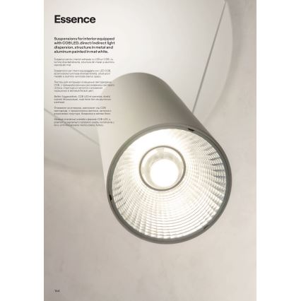 Redo 01-1970 - Dimmbare LED-Hängeleuchte ESSENCE LED/24W/230V CRI 90 3000K weiß