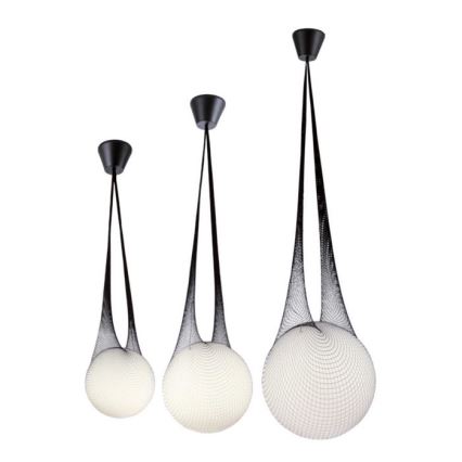 Redo 01-1974 - LED-Pendelleuchte ALLURIA an Kabel, 1xE27/10W/230V, Ø 40 cm