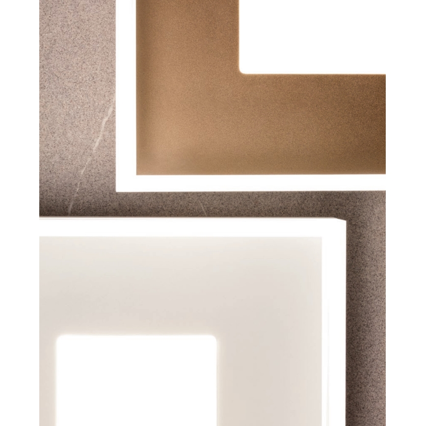 Redo 01-2000 - Dimmbare LED-Deckenleuchte MAYA LED/55W/230V 51x51 cm goldfarben