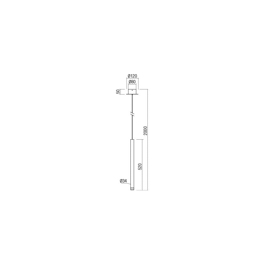 Redo 01-2045 - LED-Hängeleuchte an Schnur MADISON LED/4W/230V schwarz