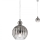 Redo 01-2063 - Hängeleuchte PLUMEN 1x/E14/40W/230V d 15 cm grau