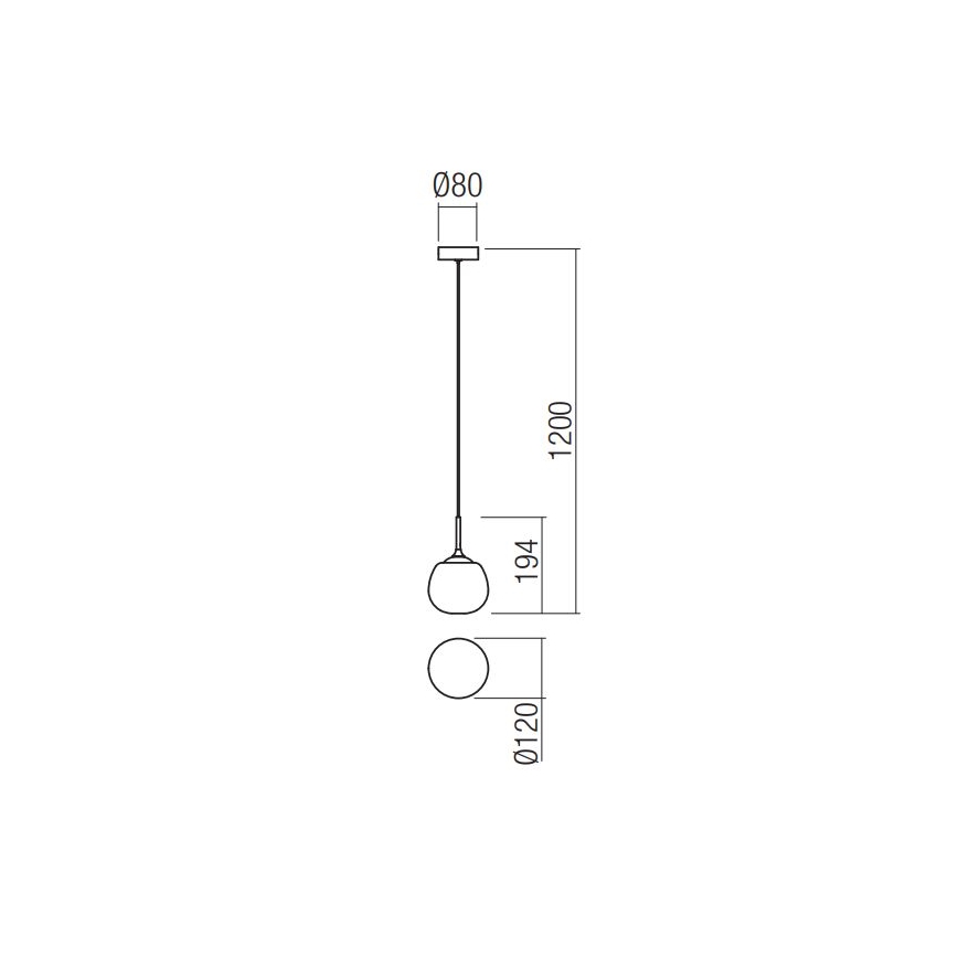 Redo 01-2081 - KIWI Pendelleuchte am Kabel 1xG9/40W/230V Ø 12 cm glänzender Chrom/weiß
